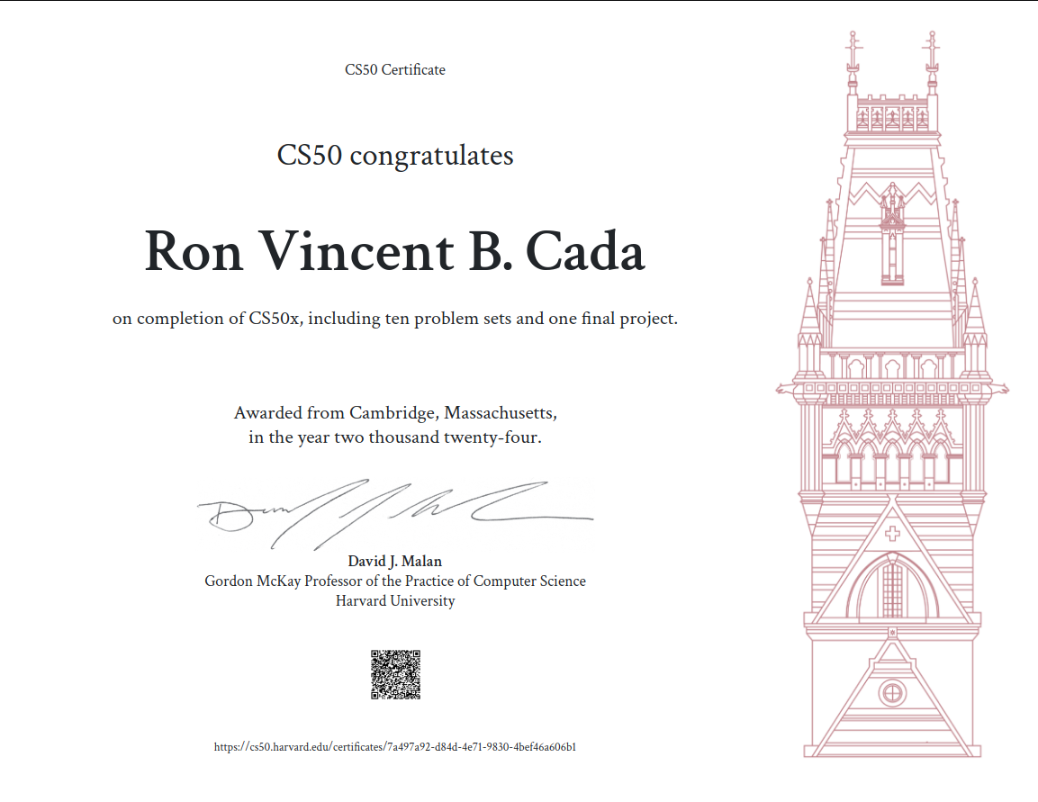 CS50's Introduction to Computer Science
