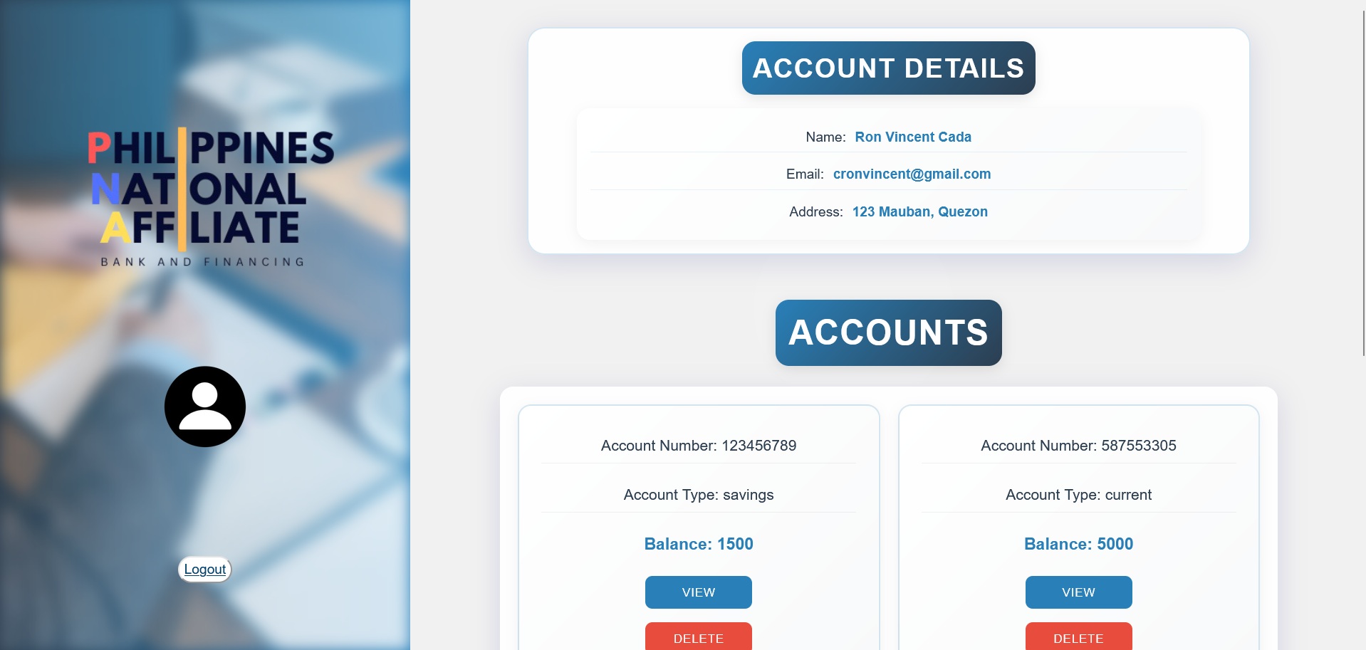 PNA Bank System